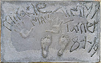 Timmy Turner hand prints in cement