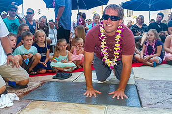 Ryan Turner at the Huntington Beach Surfers Hall of Fame
